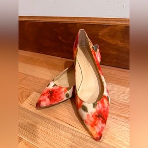 Ivanka Trump Pink Floral Flats 7.5